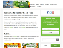 Tablet Screenshot of healthyfoodtribe.com